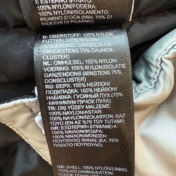 The North Face Womens Down Puffer Jacket 550 Fill Silver Coat Medium - Picture 10 of 10